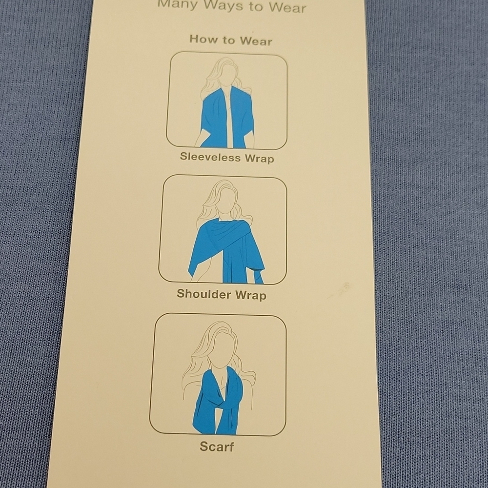 Multi Wear Wrap One Size Fits Most Blue Agave - Picture 7 of 7